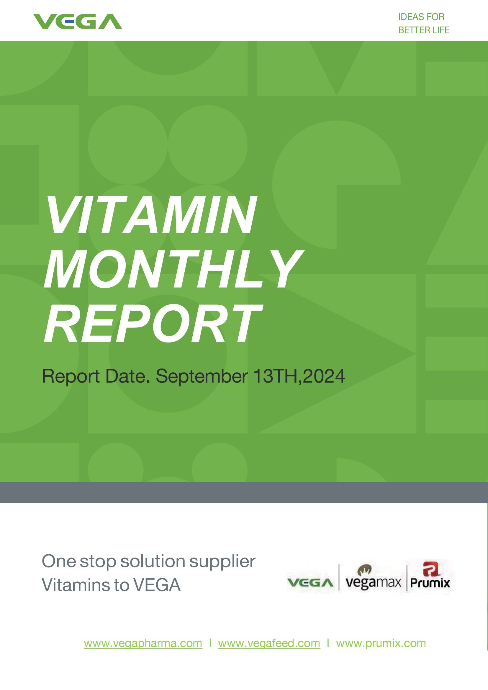 Vitamin Market Report Of July to August 2024 VEGA.jpg